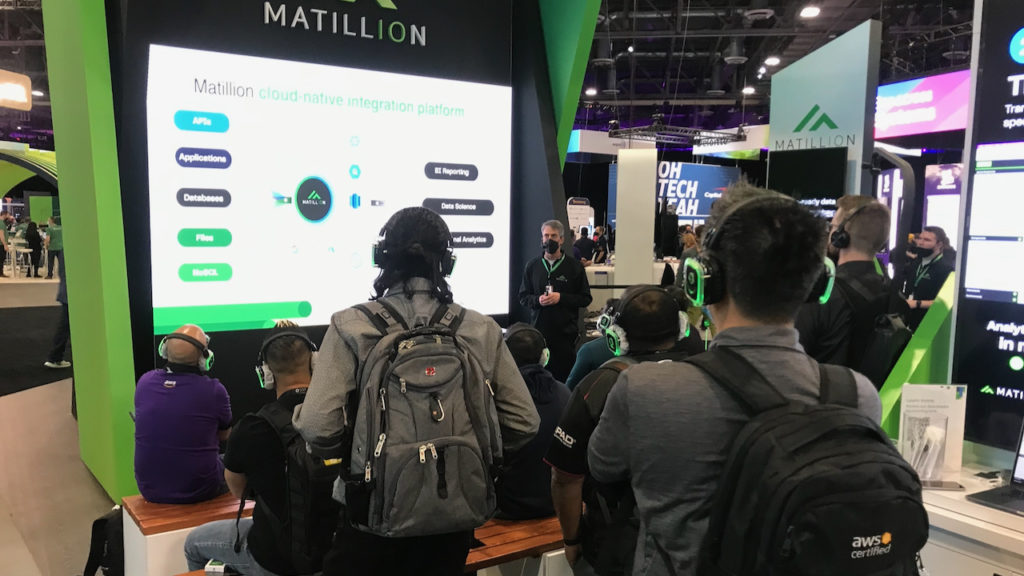 Booth presenter Las Vegas AWS Spark Presentations Home